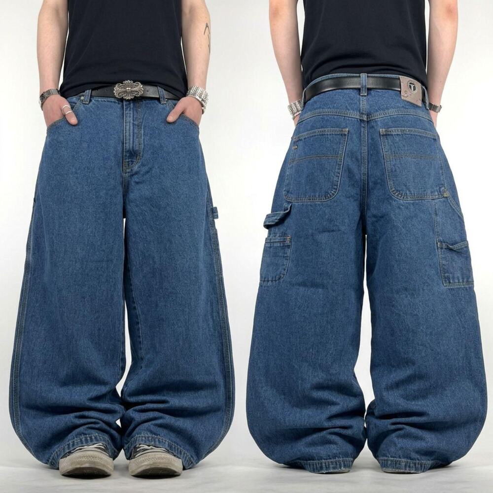 Vintage y2k skater archive baggy wide leg cargo baggy wide leg jeans